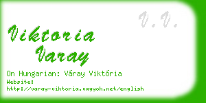 viktoria varay business card